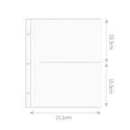 A5 Photocard Holder Photo Album Card Binder D Shape 3 Ring with Magnetic Button Collector Book 10x15 Cards Protectors Storage