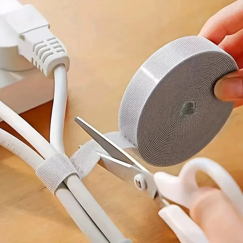 1/2/3M Reusable Organizer Wire Cable Winder Cord Management Ties Protector for iPhone Samsung Xiaomi Earphone Mouse PC Laptop