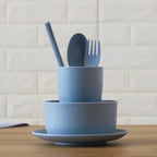 6 Pcs/Set Wheat Straw Baby Tableware Children Food Dishes Bowl Feeding Infant Learning Dinnerware Spoon Chopsticks Fork Cup New