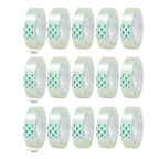 20-1Roll Transparent Adhesive Tape 0.8cm 1.2cm 1.8cm Width Strong Clear Sealing Tape for Office School Home Packaging Stationery