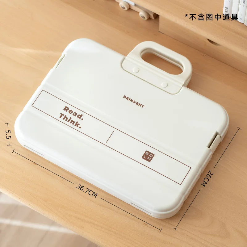 Test Paper Storage Bag Handbag Accordion File A4 Folder Large Capacity Test Paper File Homework Archive for High School Students