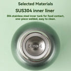 300ML Stainless Steel Vacuum Flask with Lifting Ring Mini Thermos Cup Car Insulated Cup Portable Travel Water Bottle Coffee Mug