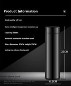 500ML Intelligent Temperature Thermos Bottle Sports Water Cup Car Insulated Cup Keeps Cold and Heat Thermal Mug Vacuum Flasks