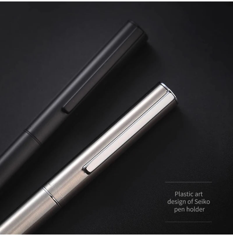 High Quality 0.38mm Extra Fine Nib Fountain Pen Stainless Steel Extremely Black Metal Business Office Writing Calligraphy Pens