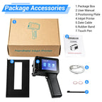 Mini Handheld Inkjet Printer 2-12.7mm for Text QR Barcode Batch Number Logo Date Label Printer with 0/1/2 Ink Cartridges