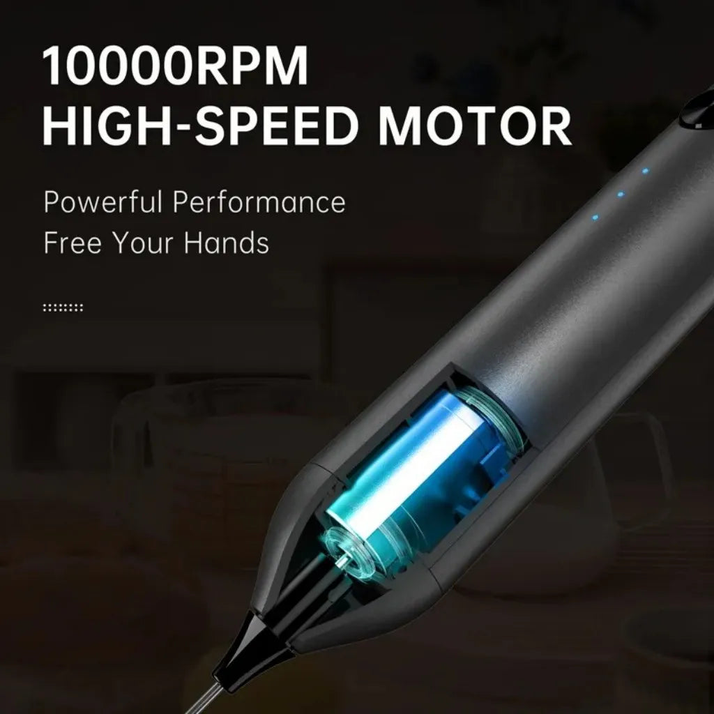 Wireless Electric Mini Milk Frother Coffee Whisk Portable Egg Beater Blender Kitchen Cooking Stirrer Cappuccino Coffee Maker