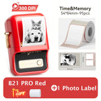 Niimbot B21 Pro 300DPI HD Printing Portable Thermal Printer Self-adhesive Label Printer Sticker Maker For Photos Receipts Note