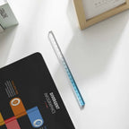 Transparent Straight Ruler High Quality 20CM Acrylic Scale Ruler Gradient Color Quadrangular Ruler Creative Stationery