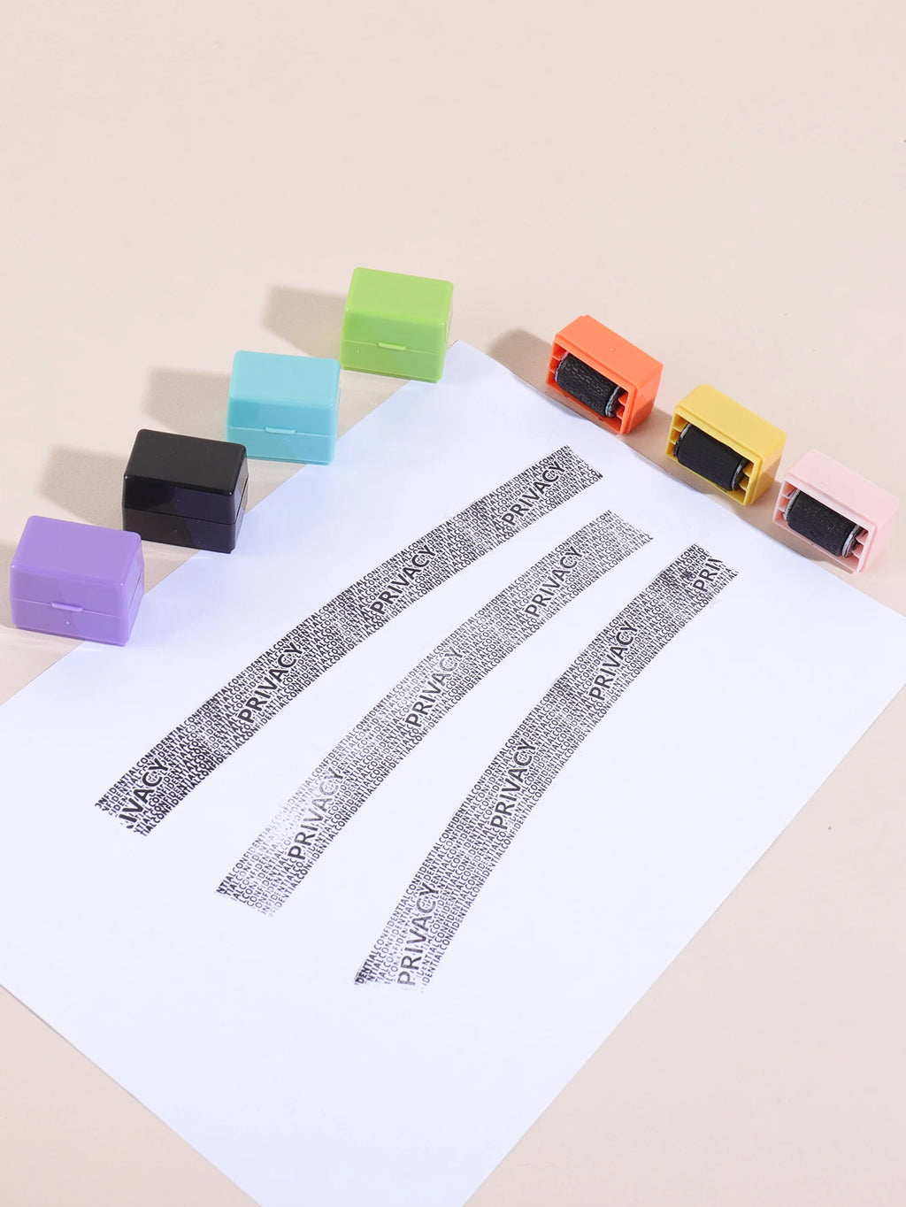 Theft Protection Roller Stamp for Privacy Confidential Data Guard Your Security Stamp Roller Privacy Seal Roller Theft Protect