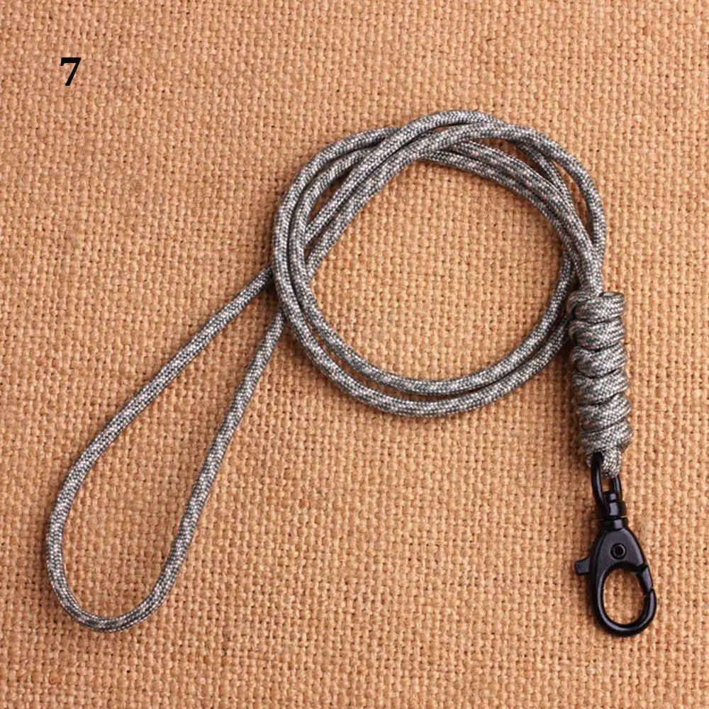 Emergency Survival Backpack High Strength Paracord Keychain Parachute Cord Lanyard Rotatable Buckle Key Ring