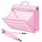 Zipper Binder,2 Inch 3 Ring Multi-Pocket, 500 Sheet Capacity 5 Tab Expanding File Folder, Zipper Bag Included-AU41