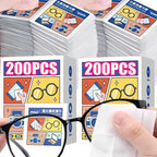 200-10Pcs/Box Glasses Cleaner Wet Wipe Disposable Anti Fog Misting Dust Remover Cleaning Lens Wipes Sunglasses Phone Screen