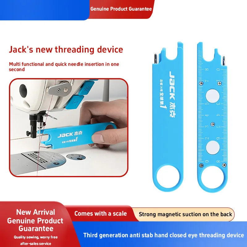 Magnetic Sewing Tool Kit Anti-Prick Needle Threader with Magnifying Glass And Ruler Wire Threading Device for Precision Sewing