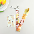 Anime Strap Lanyard for Keys Keychain Badge Holder ID Credit Card Pass Hang Rope Lariat Mobile Phone Charm Accessories