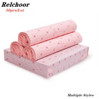 50Pcs New Pink Courier Bags Bow Heart Pattern Poly Frosted Self-Seal Shoe Bag PE Delivery Envelope Mailer Mailing Bags Organizer