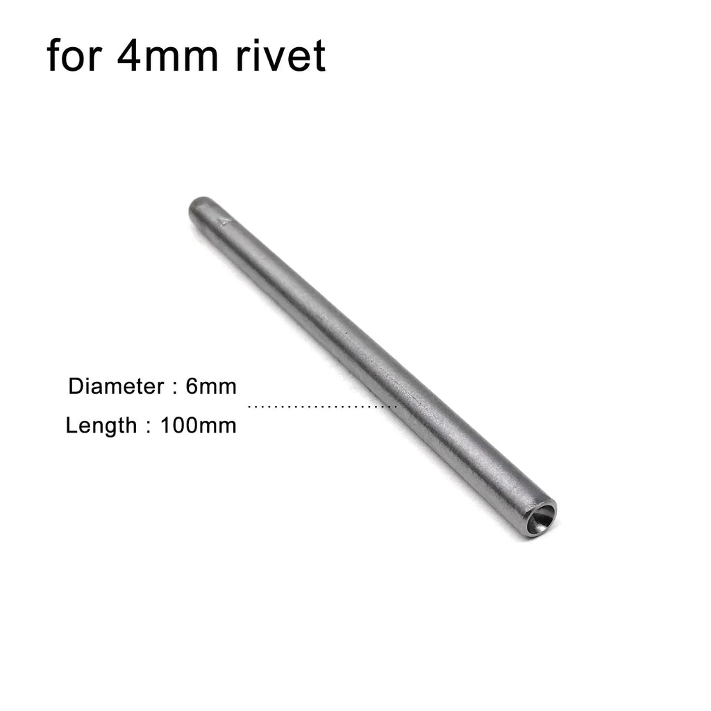 3mm to 15mm Dia Rivet Punch Tool Rod for Metal Decorative Mushroom Domed Semi Ball Half Round Nailhead Spike Stud DIY 45# Steel
