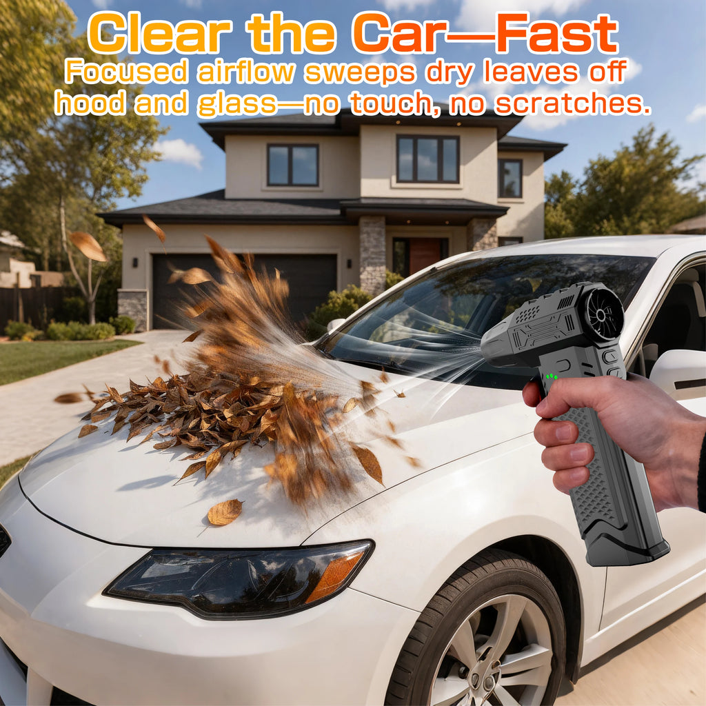 Computer Keyboard Vacuum Cleaner Powerful Turbo Fan Violent Jet Blower Cleaning Tools Air Duster Hair Dryer Electric for Car Camera Home Outdoors Camping Truck RV Universal