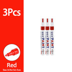 1/3/6/12Pcs Colorful Permanent Paint Marker Waterproof White Markers Tire Tread Rubber Fabric Paint Metal Paint Marker Pens