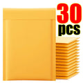 Kraft Bubble Mailers Yellow Padded Packaging Bags Mailing Packages Self-Seal Mail Shipping Bags Envelope Pouch Storage Organizer