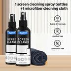 Screen Cleaner Spray Kit with Microfiber Cloth Anti-Fingerprint Polish Coating for Phone Tablet Camera Screen Cleaning Protectio