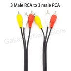 1M/1.5M/3Meter 3 RCA Male to 3 RCA Male Female Connector Composite Audio Video AV Extension Cable Plug Cables
