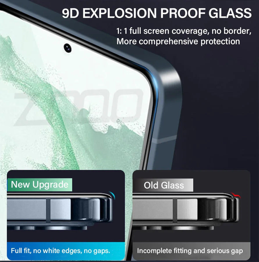 2PCS Tempered Glass For Samsung Galaxy S21 S22 S23 Plus S24 FE S25 S26 Ultra S25edge Screen Protector Fingerprint Unlocking