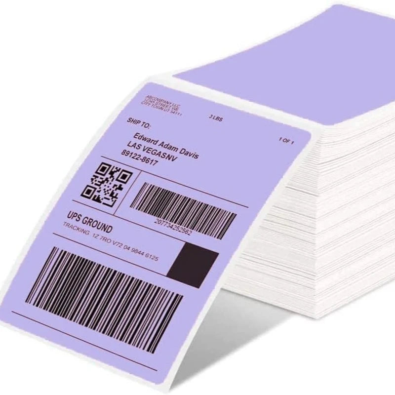 500 Pcs Thermal Shipping Waybill Label Stickers 4x6 A6 For Phomemo Pm-241bt D520bt 246s Portable Labeler Printer Mailing