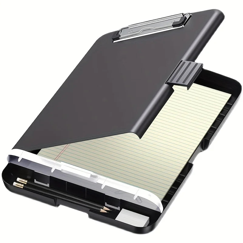Large A4 Waterproof File Box with Pen Slot Desktop Plastic File Organizer Writing Board Storage