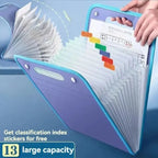 1pc Accordion design Folder, providing ample space for organizing student test papers and other documents into different layers