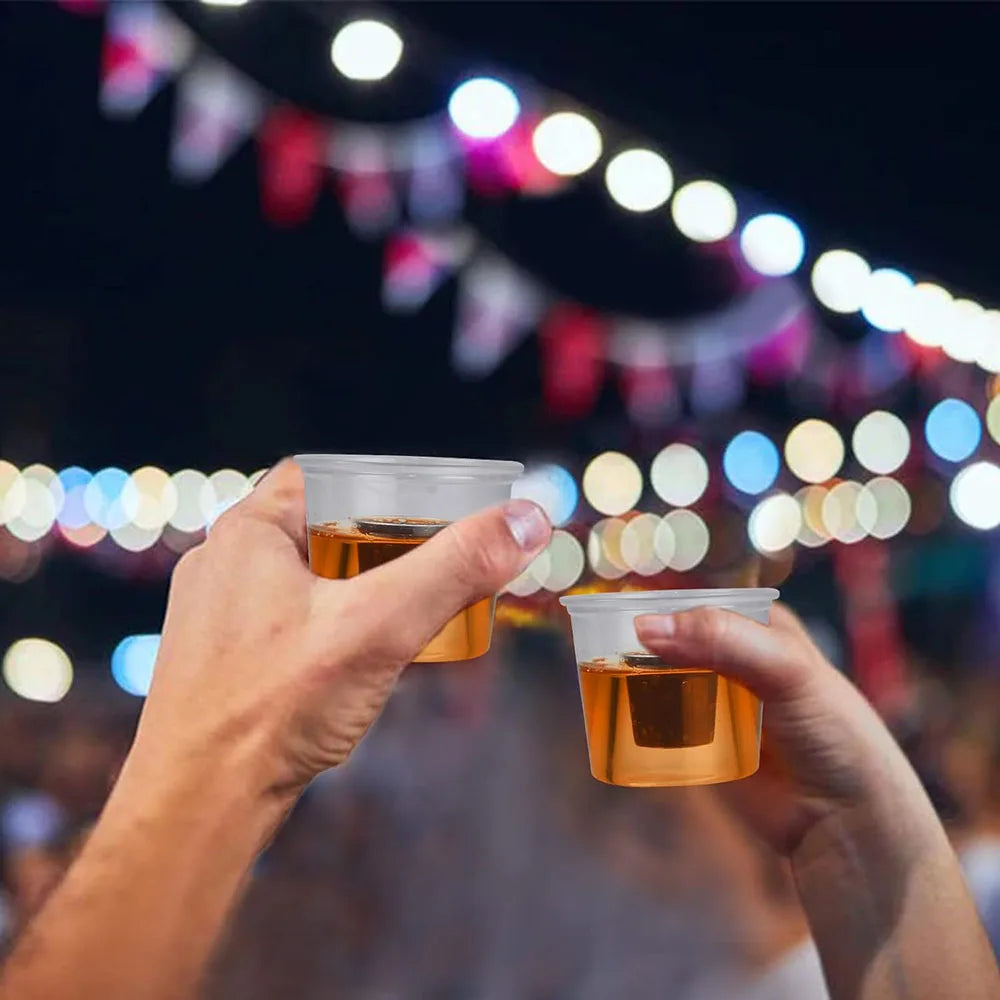 Disposable Jager Shot Glasses Plastic Shot Cups Perfect for Wedding, Thanksgiving, Halloween, Christmas Party