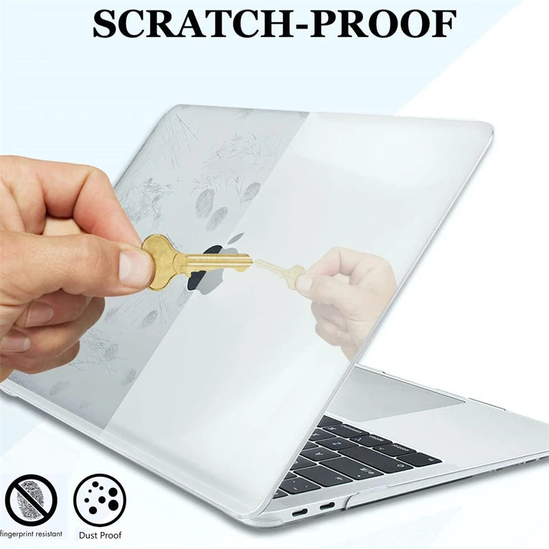 Crystal Clear Laptop Case for Macbook Neo 2026 Air 13.6 M4 15 M3 Hard Cover for Mac Book Pro 13 16 M1 M2 14 Sleeve Accessories