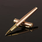 Luxury Metal Silver Black Signature Ballpoint Pens for Business Writing Office Supplies Stationery Customized Logo Name Gift