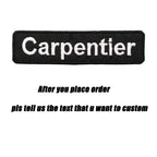 Custom Spain Name Tags Army Blood Number ID Embroidered Patches with Iron on Hook Backing