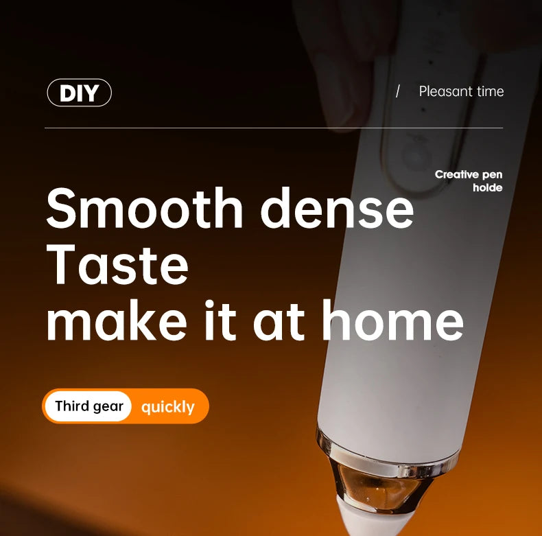 Electric egg beater, milk frother, coffee frother, handheld cordless whipper for egg whites, cream, and cakes, smart mixer.