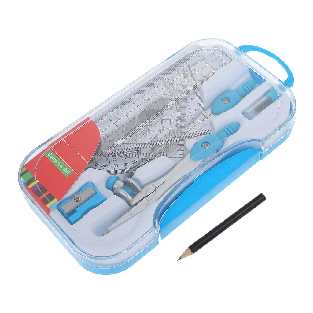 1Set Drawing Ruler Kit Professional Drafting Tools for School Student Office Geometry Math Engineering Design Supplies Storage