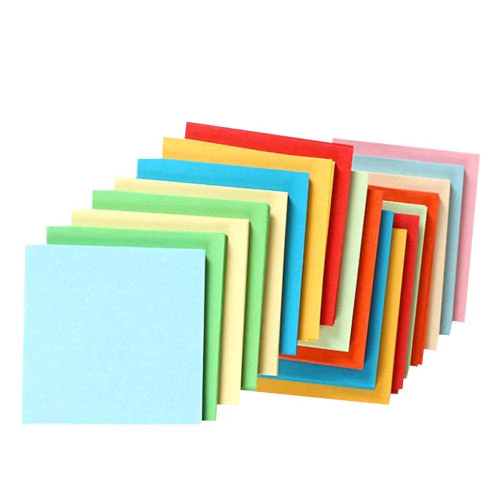 500Pcs 7Cm Construction Paper Colorful Folding Sheets Eco Friendly Safe Craft Material for Kids Kindergarten Art Stationery Home