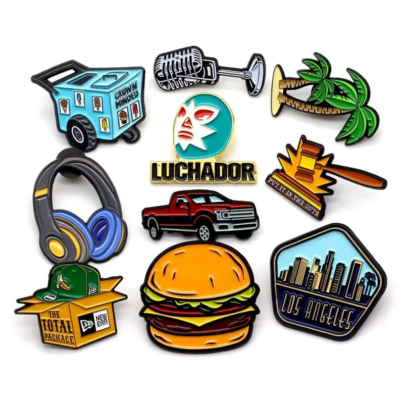 [Minimum 100pcs] Custom Logo Enamel Pin Soft/Hard Label Customized Metal Badges Lapel Brooches On Backpack Or Friend Gift