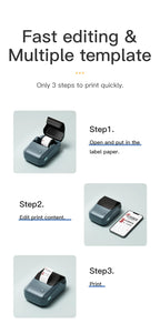 Niimbot B1 Mini Bluetooth Thermal Label Printer Portable Self-Adhesive Sticker Maker, Pocket Thermal Label Machine, Compatible With Mobile Phone & PC, Ideal For Home Office School Small Business Organization