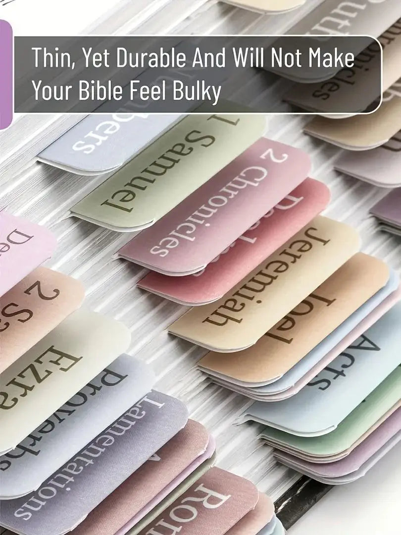75 Bible Tabs With 6 No Bleed Highlighters,Morandi Theme, Bible Indexing Tabs,Bible Book Tabs,Bible Labels Tabs+Pens