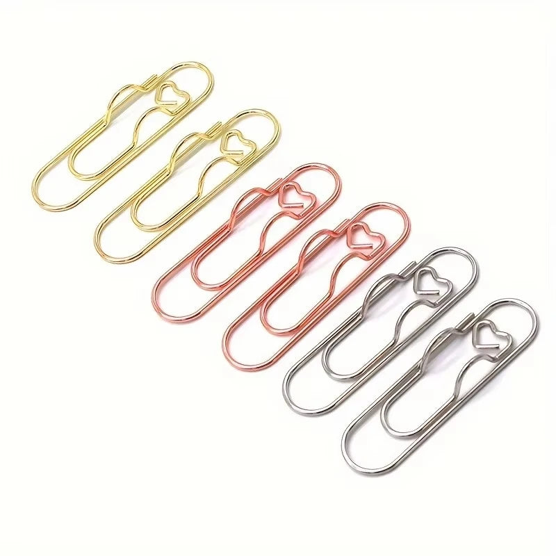 3 multifunctional pen clip love paper clip pen button notebook accessories fixed seat school office stationery organizer