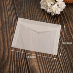 50pcs/lot Translucent Envelopes for Wedding Invitation European Style Sulfuric Acid Paper Envelope Business Storage Bag Envelope