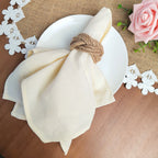 Set of 6 Cotton Dinner Cloth Napkins 30x45cm Soft Washable Perfect for Weddings Parties Christmas Birthdays and Family Gathering