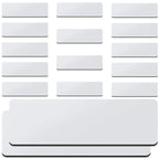 16Pcs Blank Name Badges with Pin Premium Density Board DIY Name Tag Pin for Students Workers Teachers Cafes Hotels Airlines