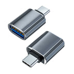 Type C To USB 3.0 Adapter Metal Charging Stable Data Transmission File Reading Light for Iphone Macbook Xiaomi Samsung Connector