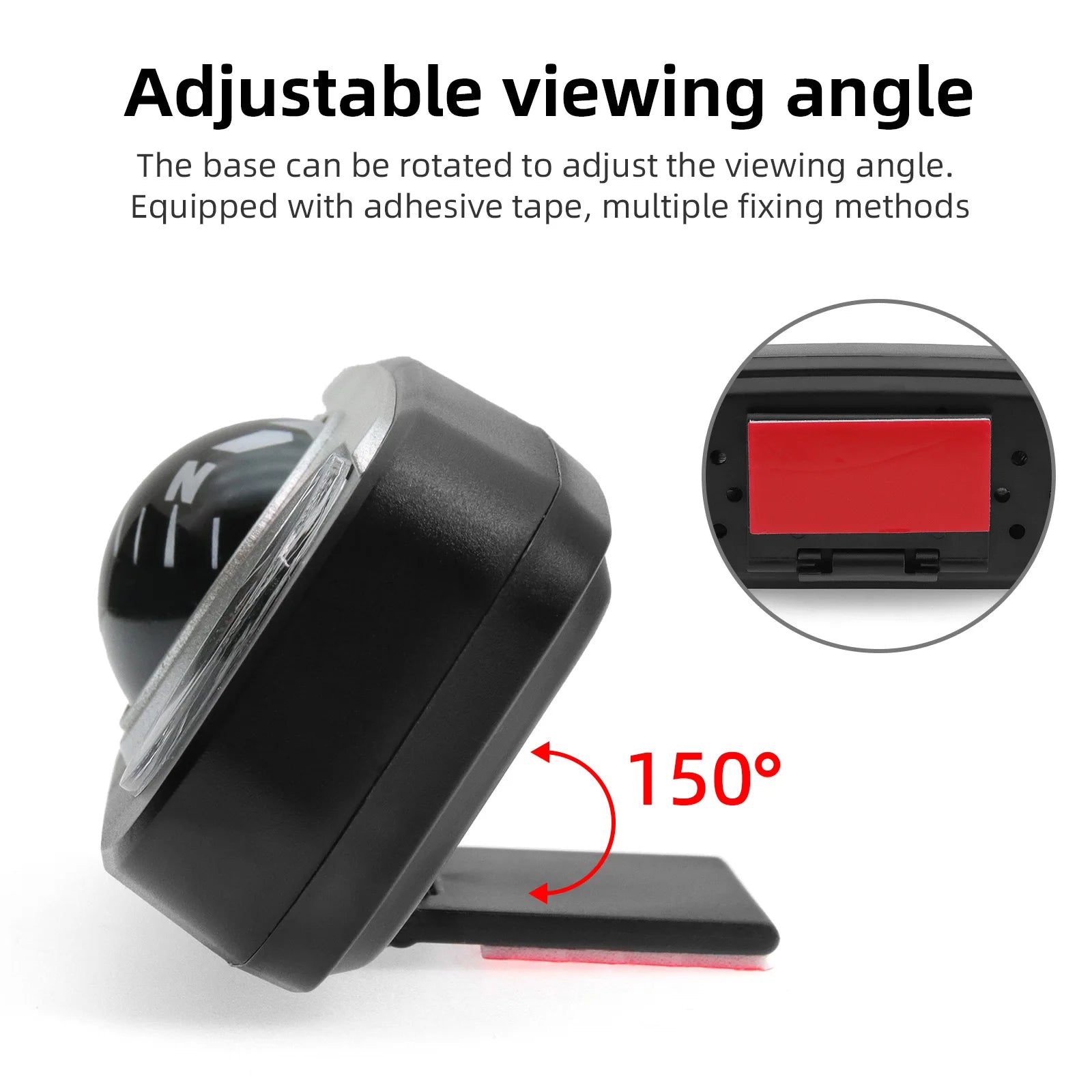 Multifunctional Compass Portable Compact Navigation Device Universal Outdoor High Precision Compass For Car Boat Moto Bicycle