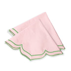 Lotus Shaped Embroidered Edge Napkins 4pcs/set Thickened Pure Cotton Breathable Placemats for Weddings Christmas Daily Party