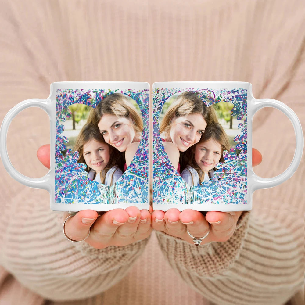Personalized Photo Mug, Customize Family, Kids, Lovers, Logo, Text, Dog, Cat, Photos Mugs, Tea Milk Cup, Mother's Day Gift