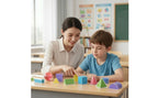 24 Pieces Geometry Teaching Model Kit Transparent Geometric Shapes with Storage Box Geometry Manipulatives Clear for Teachers