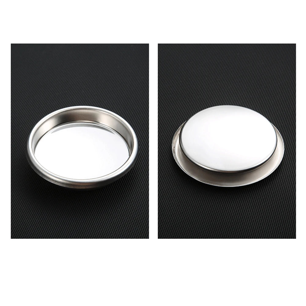 1pc Coffee Blind Filter Basket 51 58mm StainlessSteel Non Pressurized Filter Cup For Backwashing In Semiautomatic Coffee Machine