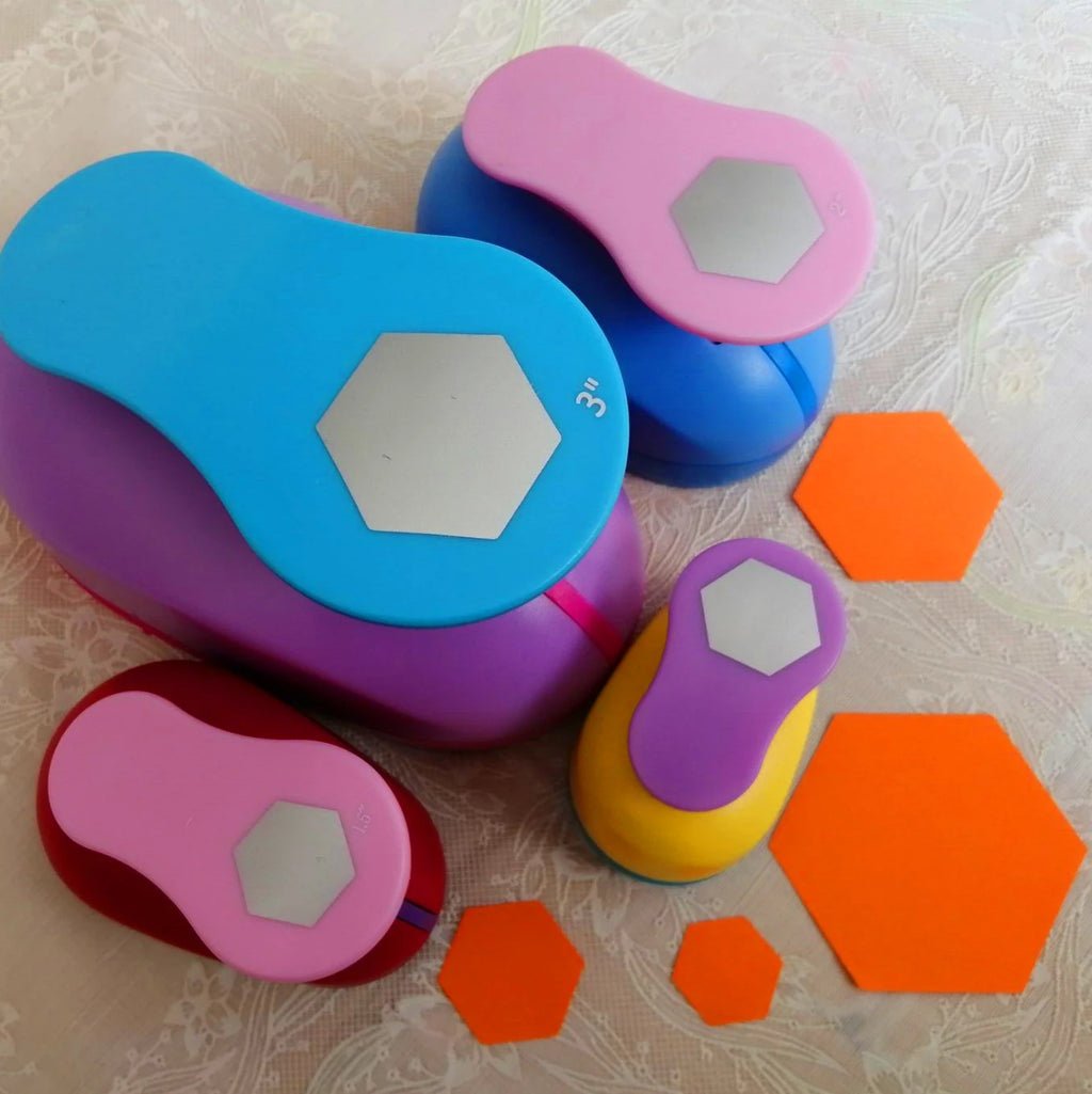 Hexagon Punch Paper Cutter Crafts Scrapbook Embossing Device Hole Punches Cortador De Papel